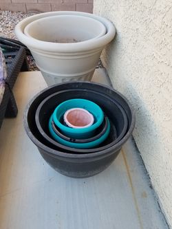 Great big and small planter buckets 40