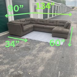 Large Grey Sectional 