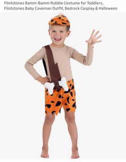 BammBamm Costume (Flinstones) - size 6/7