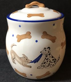 Seattle USA Inspirado Puppy Dog Cookie Treat Jar Dalmatian Golden Retriever
