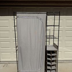 Better Homes & Gardens Wardrobe Closet, Charleston, Gunmetal Frame