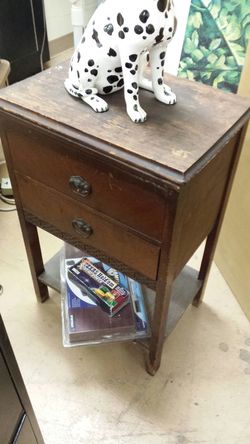 Antique small sewing cabinet