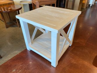 Farmhouse Style White Square Table