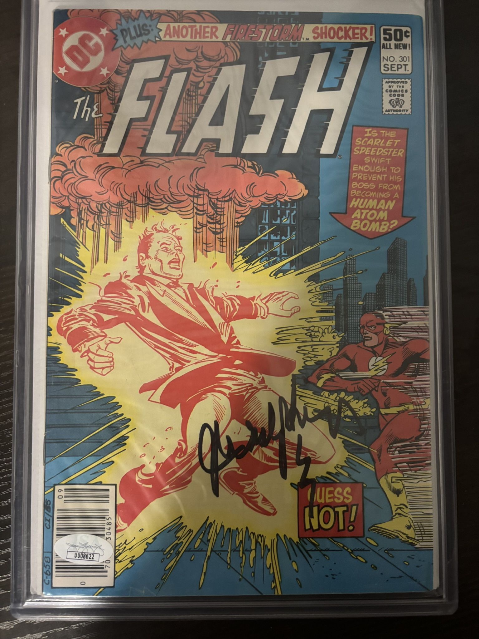 Signed Flash Comic John Wesley Shipp With Coa