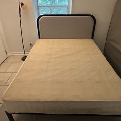 Queen Bed Frame & Box Spring. 