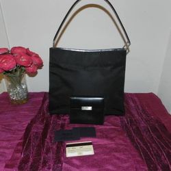 Vintage Prada Handbag and Leather Wallet

