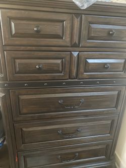 Solid wood dresser