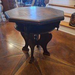 ANTIQUE OCTAGONAL JACOBEAN SIDE TABLE