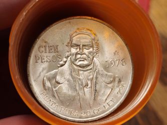 1978 Cien Pesos Mexican Silver Coins 1978 Uncirculated Selling In Lots Of 4