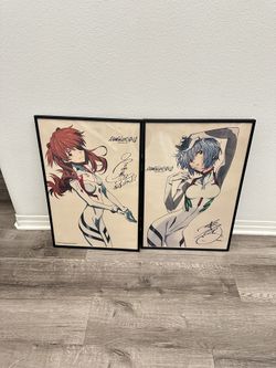 Ayanami & Asuka Wall Art Print Evangelion 