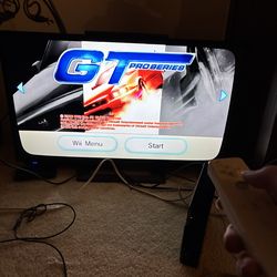 Black Wii all wires controller missing senser bar