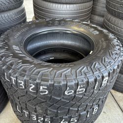 LT325/65r18 Two Goodyear Wrangler Territory Tires 