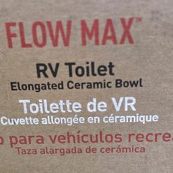 FLOW MAX RV CERAMIC TOILET 