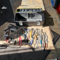 Stanley Fat Max Toolbox with Miscellaneous Tools