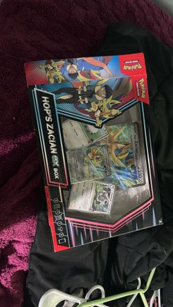 Hops zacian ex box promo cards