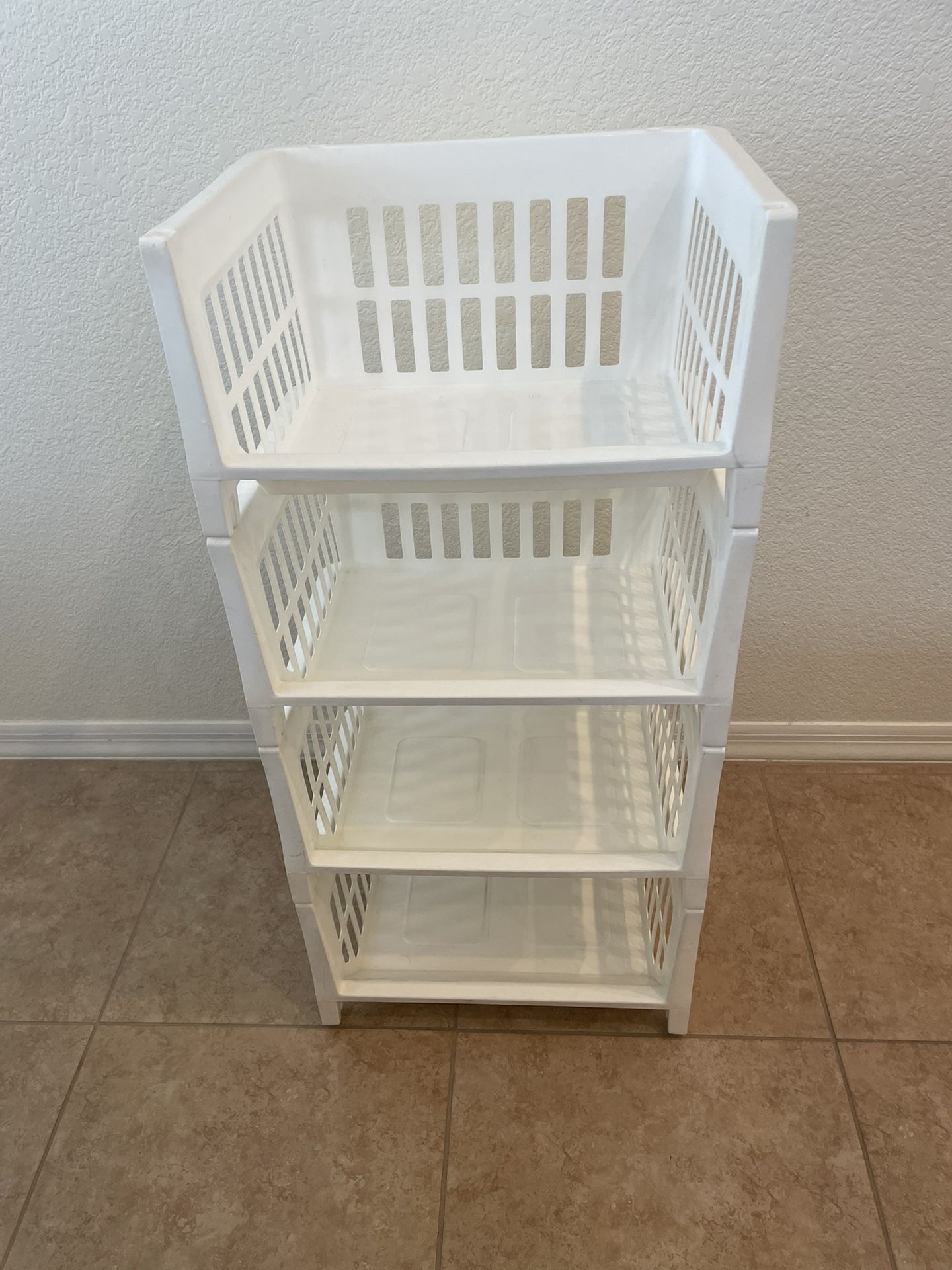 4 Tier Stackable Bins