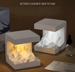 Aromatherapy Diffuser Plaster Decoration, High-End Creative Holiday Night Lights, Birthday Girl Gift Box Holiday Night Light