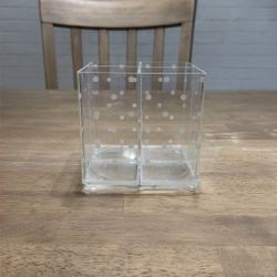 4-Compartment Glitter Beauty Spinner 4.5in X 4.6in