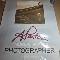 Andrew Partos Photographer Berkeley Poster 18x24,5", Signed 1984, creases!