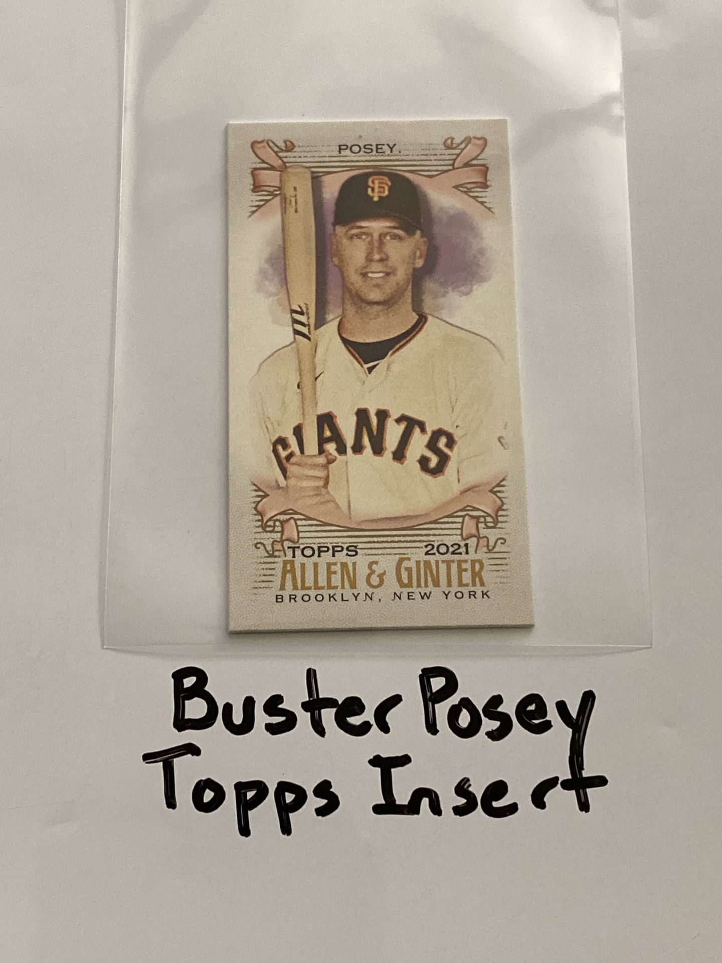 Buster Posey San Francisco Giants All-Star Catcher Topps Short Print Mini Insert Card.