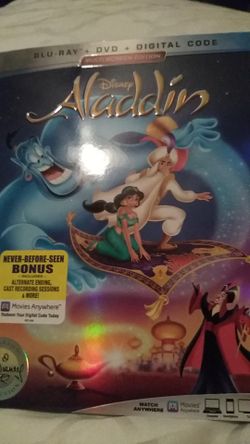Movie Aladdin . Combo Blu-ray+Dvd