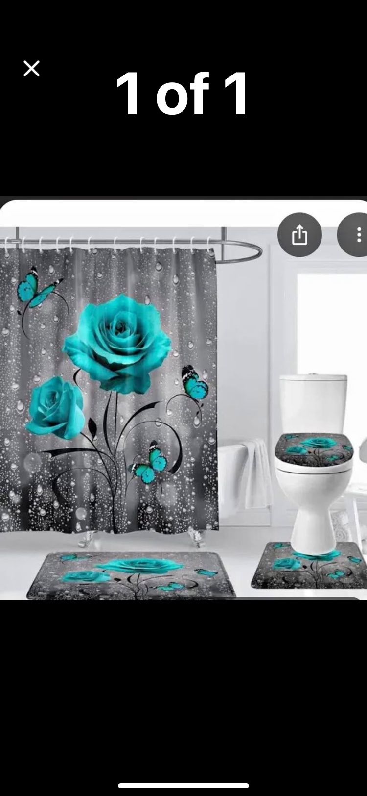 Bathroom Shower Curtain Set