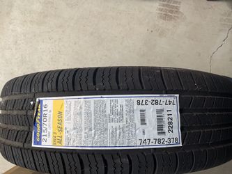 Brand New/ Never used - Goodyear 215/70R16 Viva 3 all season