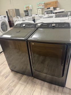 Samsung washer and dryer set electric with warranty