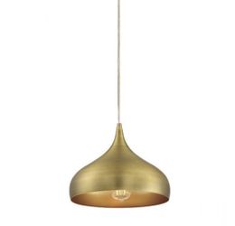 SAVOY LIGHTING BRASS GOLD MINI PENDANT LIGHT NEW IN BOX