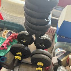 Weights And Weight Rack