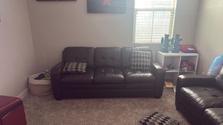 Leather couch