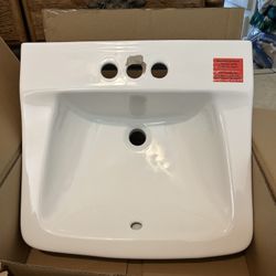 Glacier Bay 19.5” Wall Mount Sink – White – Open Box