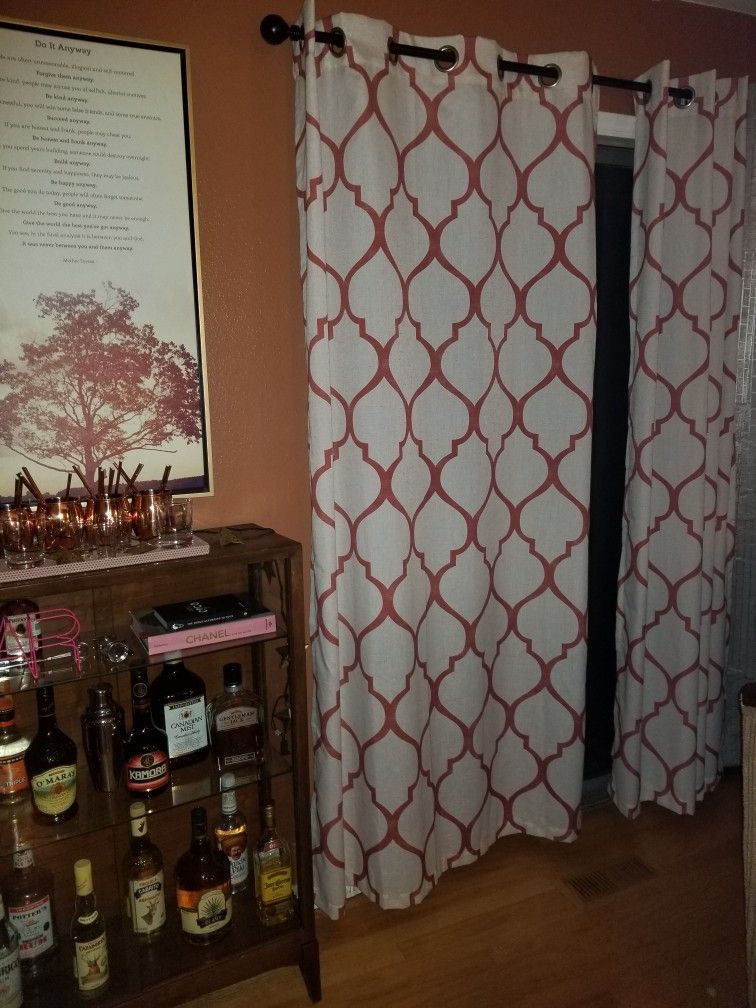 6 Panels- Each Panel= 36" Width X 84" Length Curtians