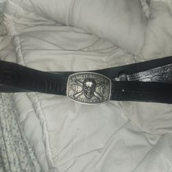 Harley-Davison Belt And Buckle