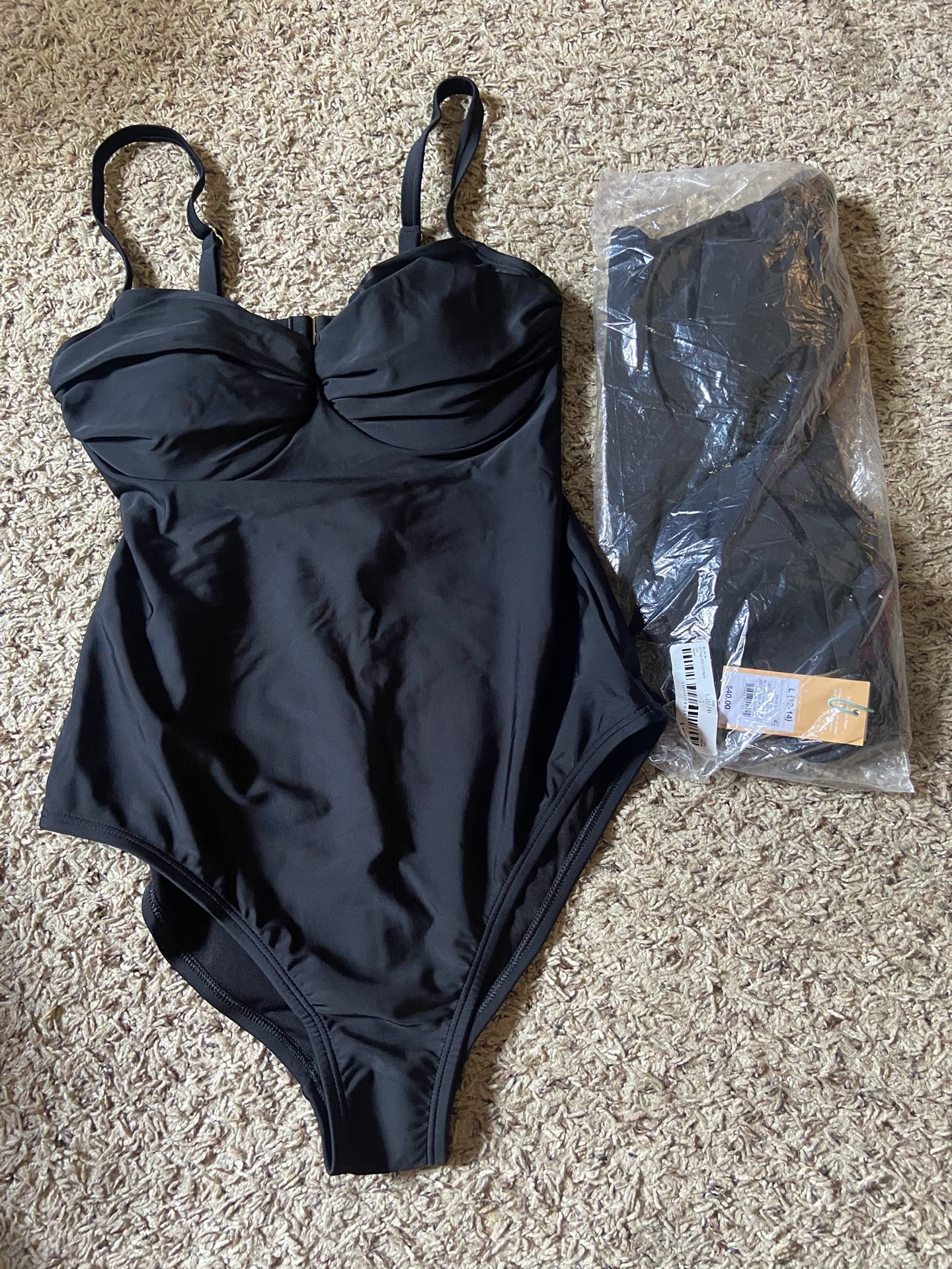 One-Piece Black Bathing Suit