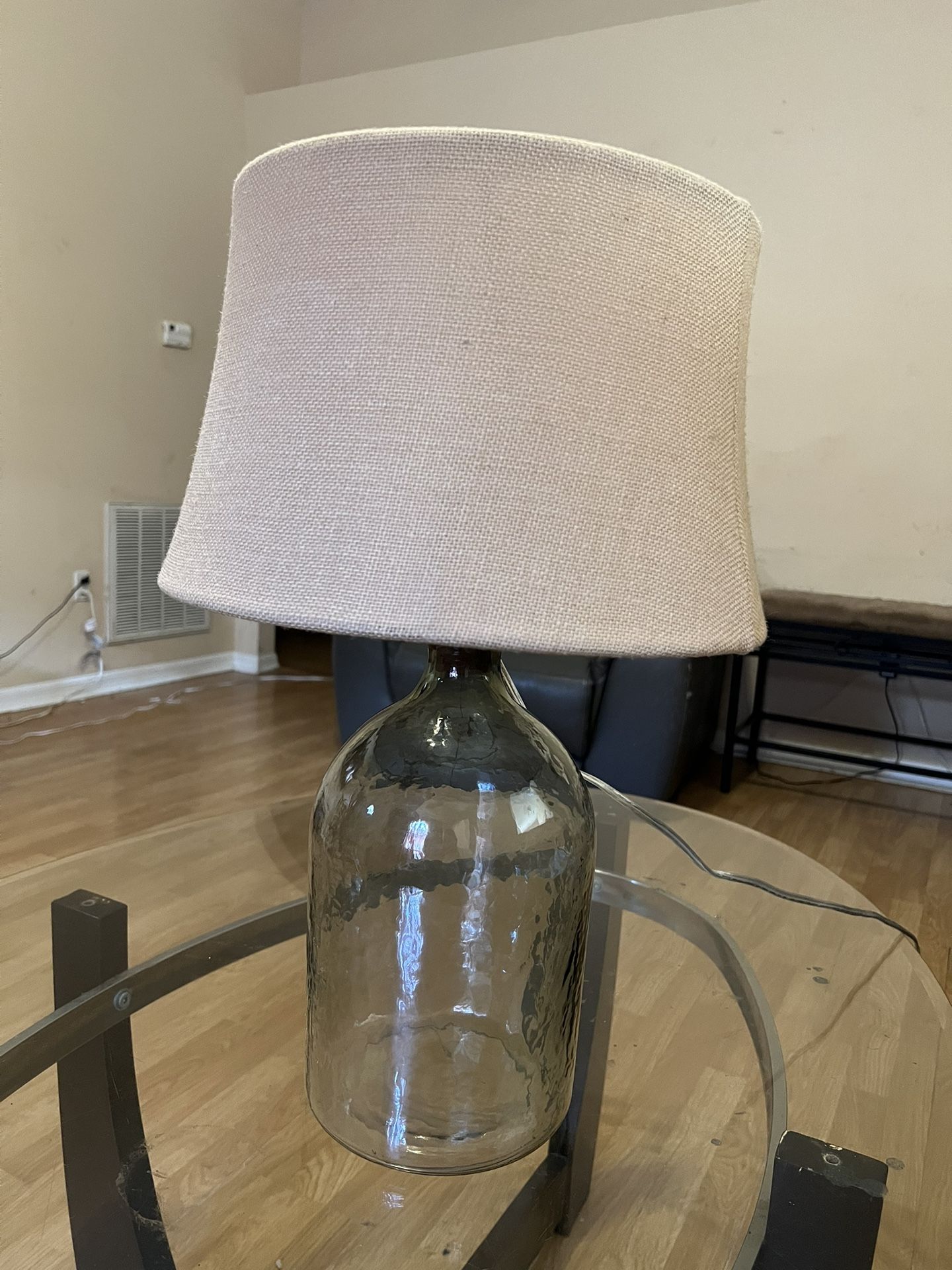 Glass Lamp With Shade