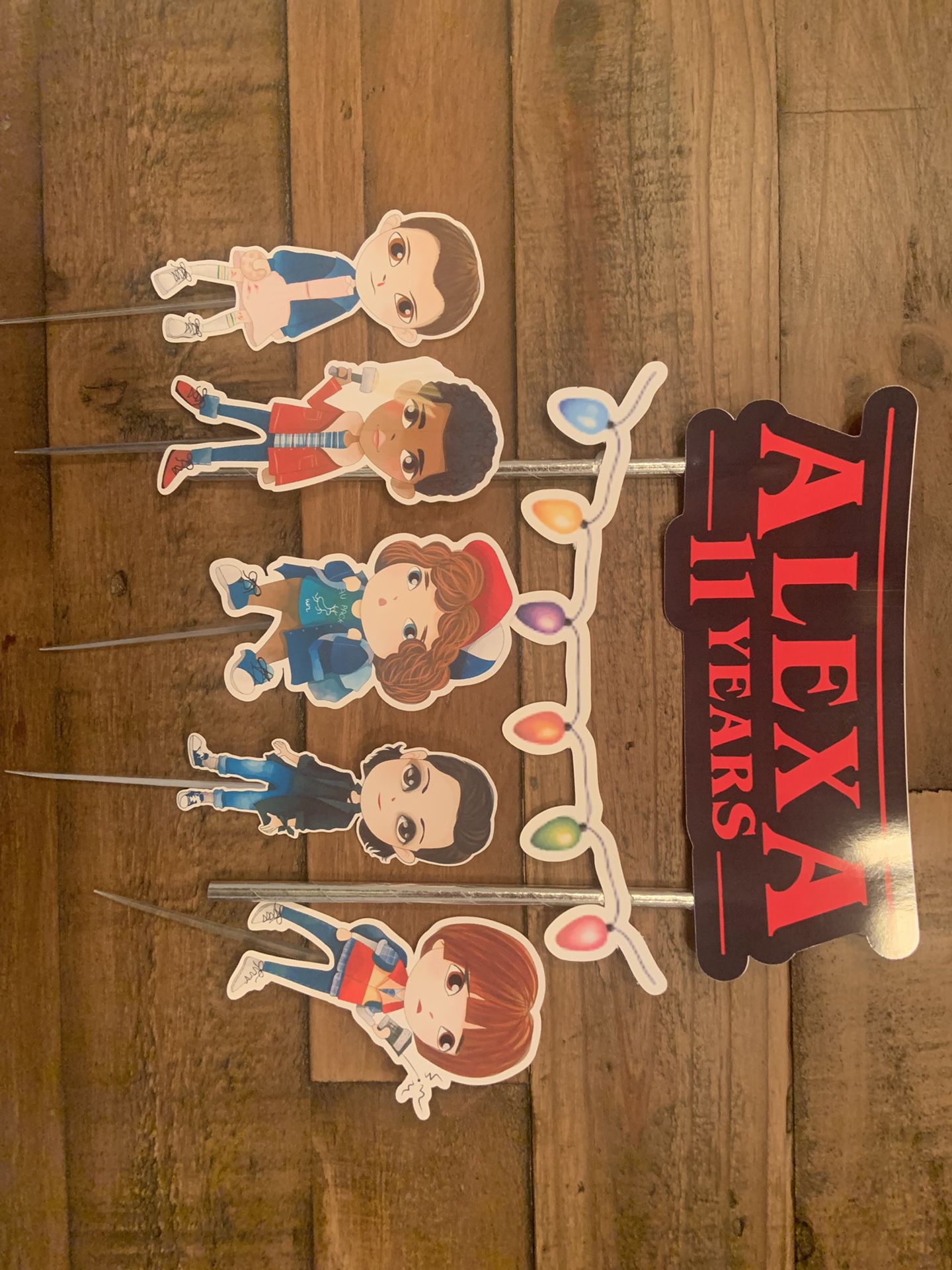 Stranger Things Personalized Cake Topper