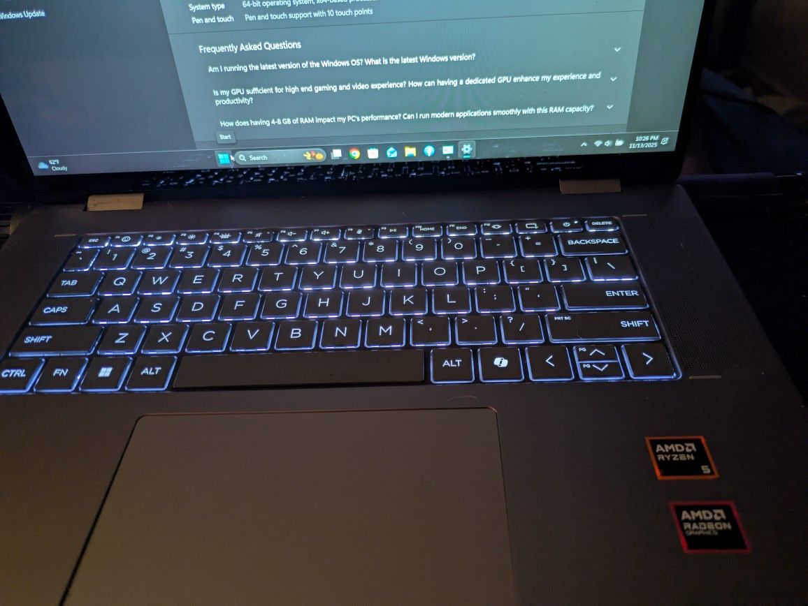 Hp Envy x360 14 Inch 2-in-1 Laptop 16