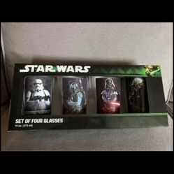 Glass Set  - Star Wars 4 pc Glass/tumbler Set - Vandor 99179