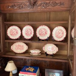 Swedish Rorstrand Bengali Red Creamware