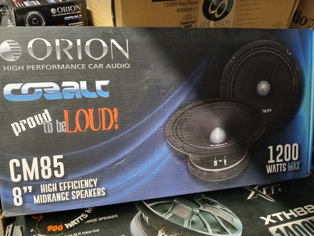 Orion 8inch 1200w Mids,brand New $120firm Price Pickup Only Serious Buyers Please Yes It Is Avaliable 