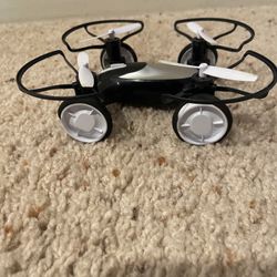 Sharper Image Toy Fly+Drive Dual-Function Vehicle Drone, Black, 5.5 inch x 5.51 inch Model 1015427