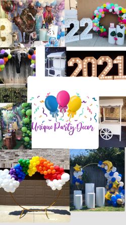 Balloon garlands/Candy tables