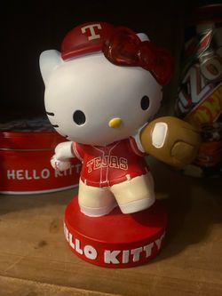 !!Hello Kitty Texas Rangers Bobblehead!!