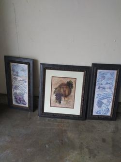 3 piece dining frames.