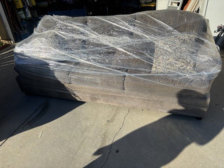 2 Couch Set Semi new Grey OBO