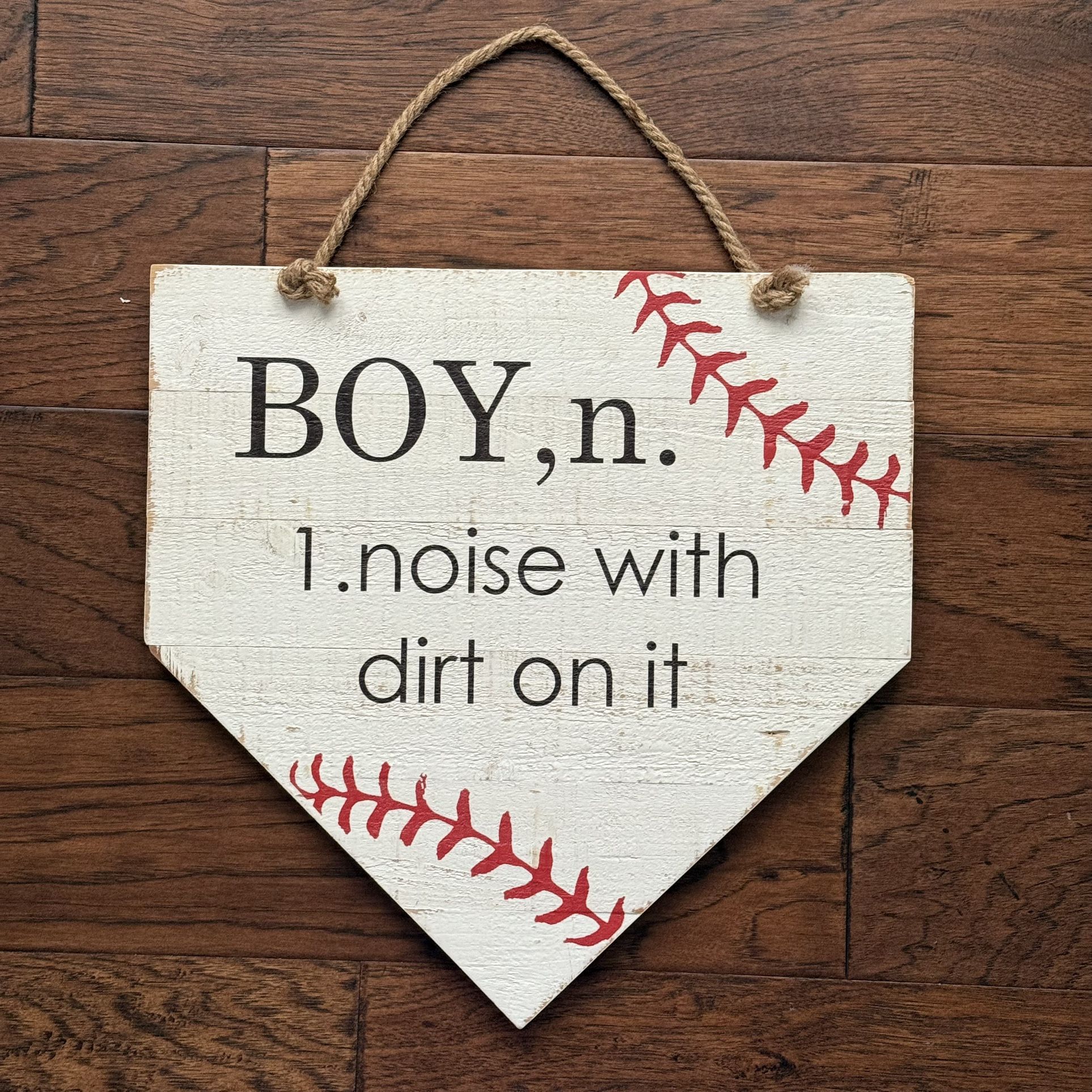 Baseball Home Plate Wood Wall Decor 