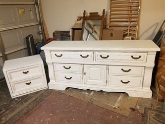 Dresser/tv stand/buffet and nightstand