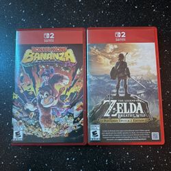 Switch 2 Zelda & Donkey Kong For Sale Or Trade 