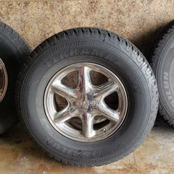 GMC 16" OEM chrome wheels